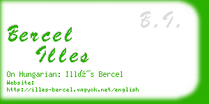 bercel illes business card